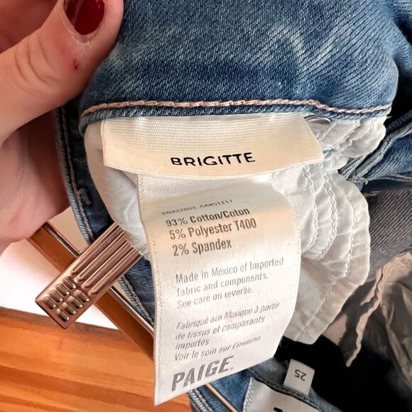 PAIGE Brigitte High Rise Relaxed Jean Size 25 - Picture 7 of 7